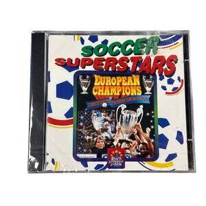 Vtg Soccer Superstars European Champions sealed PC video game Deadstock